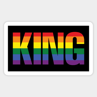 Pride Flag King Magnet